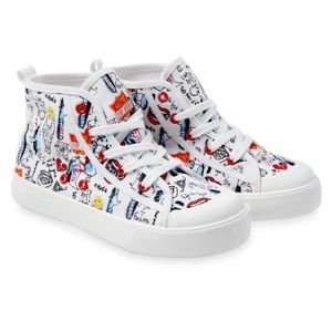 NWT DISNEY Cruella High-Top Sneakers for Kids Size 8